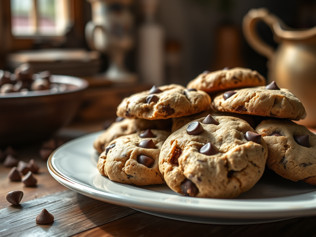 Chewy fresh milled flour sourdough chocolate chip cookies